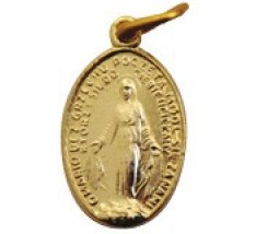 Zázračná medailka Panny Marie - žlutá