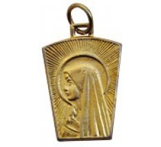 medailka Panny Marie - žlutá