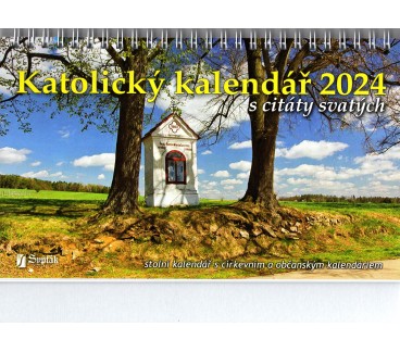 Katolický kalendář s citáty svatých 2024