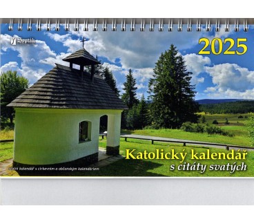 Katolický kalendář s citáty svatých 2025