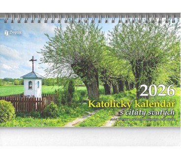 Katolický kalendář 2026 s citáty svatých