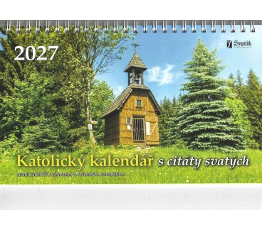 Katolický kalendář 2027 s citáty svatých